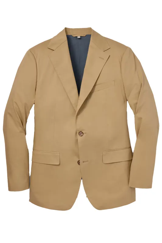 STRETCH COTTON BLAZER Cornstalk sold by REVOLVR Menswear