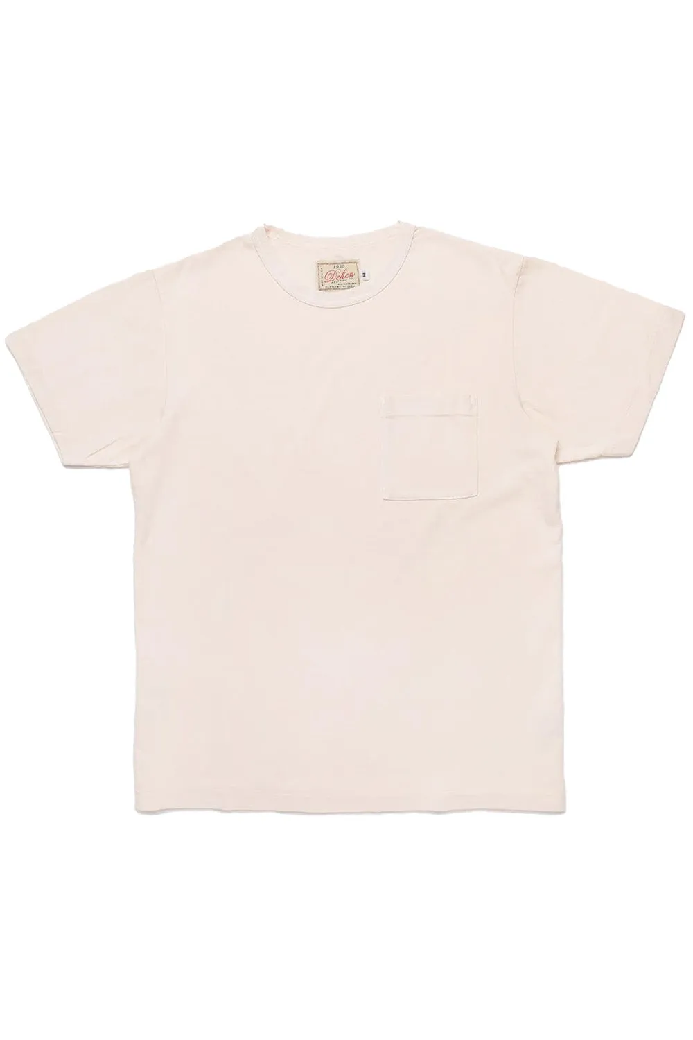 HEAVY DUTY POCKET TEE Natural sold by REVOLVR Menswear