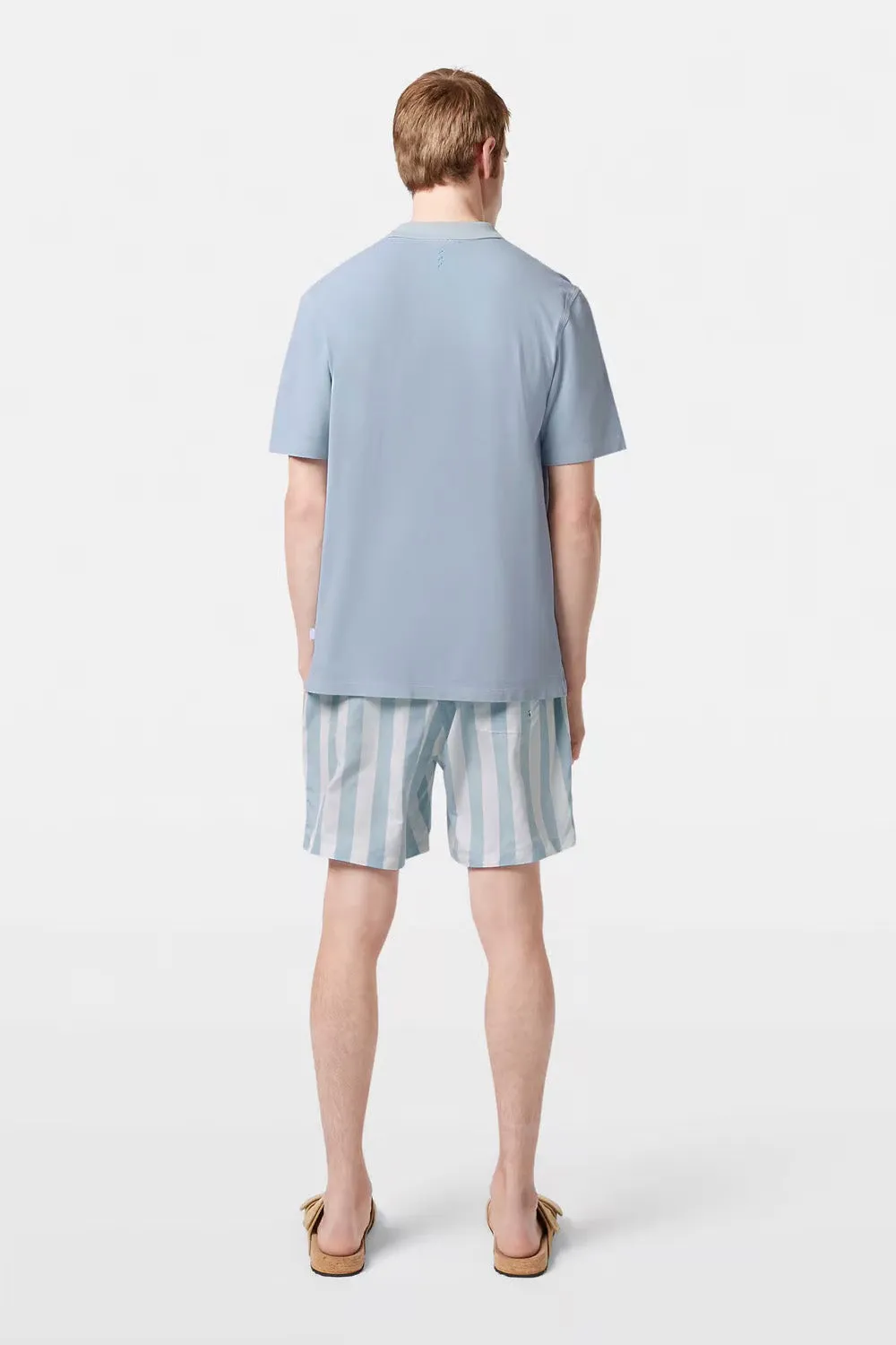 WASHED CHEST POCKET POLO Shirting Blue sold by REVOLVR Menswear product image thumbnail 4