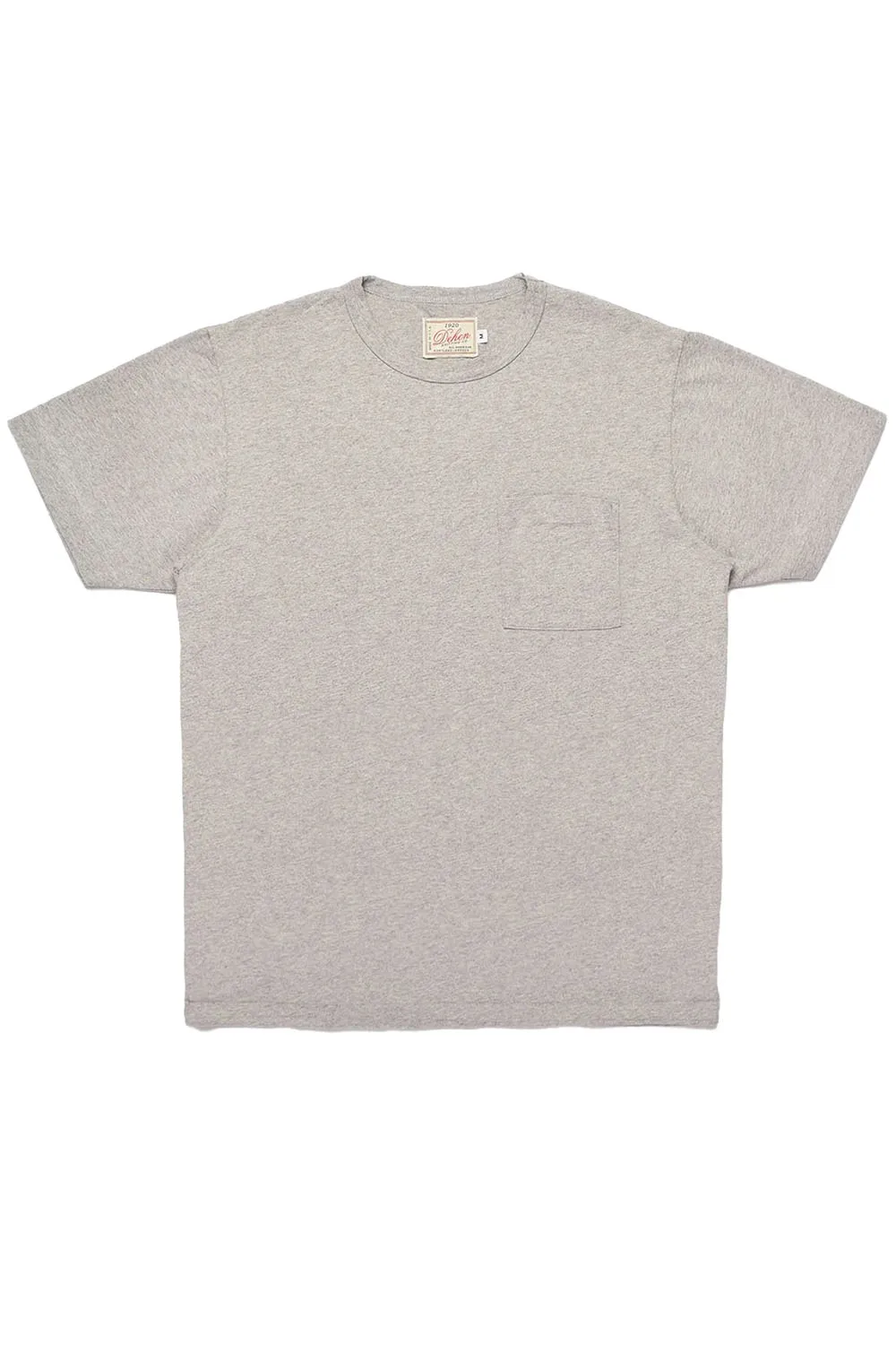 HEAVY DUTY POCKET TEE Heather Grey sold by REVOLVR Menswear