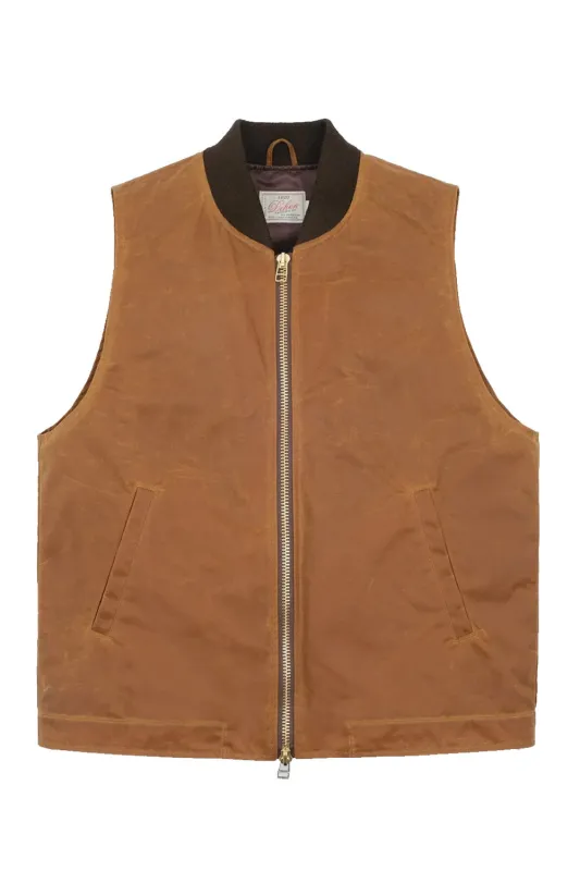 FLIGHT VEST Gold EverWax sold by REVOLVR Menswear