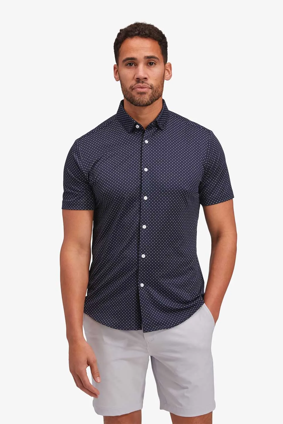 HALYARD SS Navy Dot Print sold by REVOLVR Menswear product image thumbnail 2