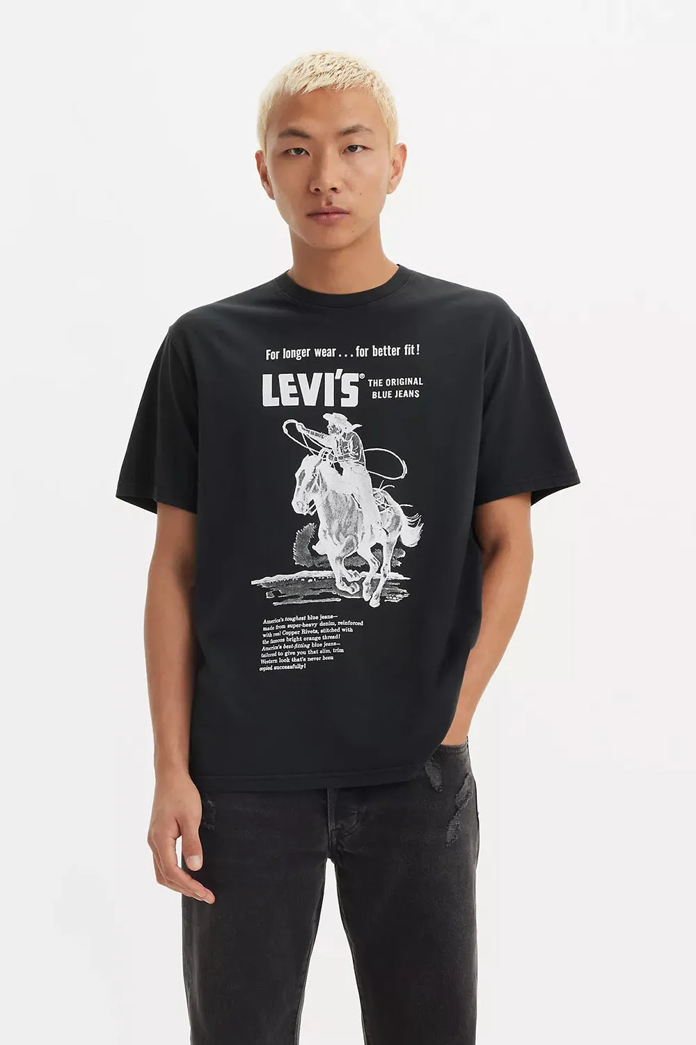 RELAXED FIT TEE Longer Wear Caviar sold by REVOLVR Menswear product image thumbnail 2