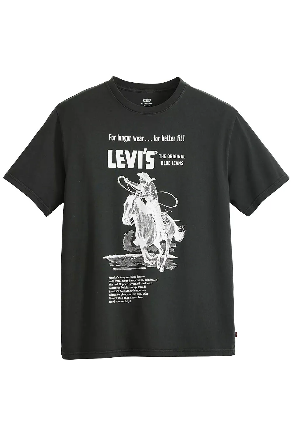 RELAXED FIT TEE Longer Wear Caviar sold by REVOLVR Menswear