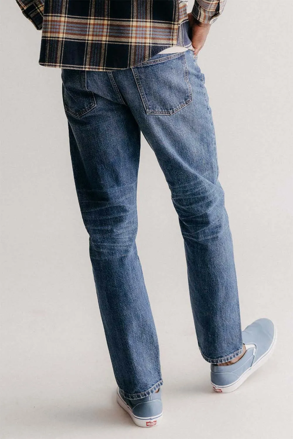 THE DEMOCRATIC JEAN Mid Wash Selvedge sold by REVOLVR Menswear product image thumbnail 3