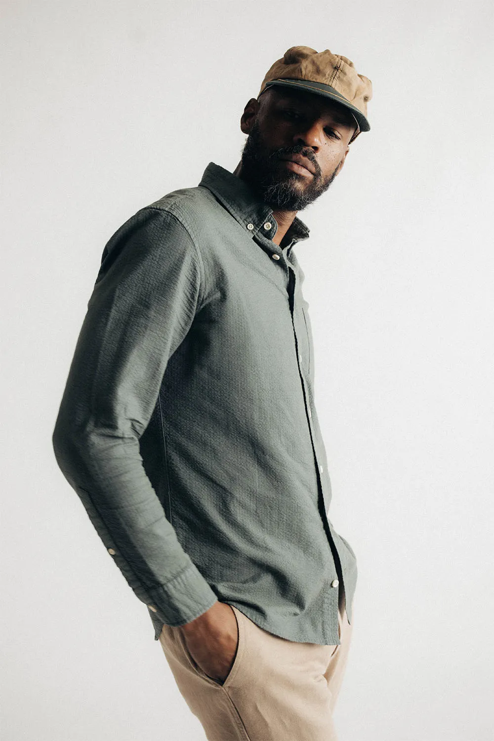 THE JACK Deep Sea Seersucker sold by REVOLVR Menswear product image thumbnail 3