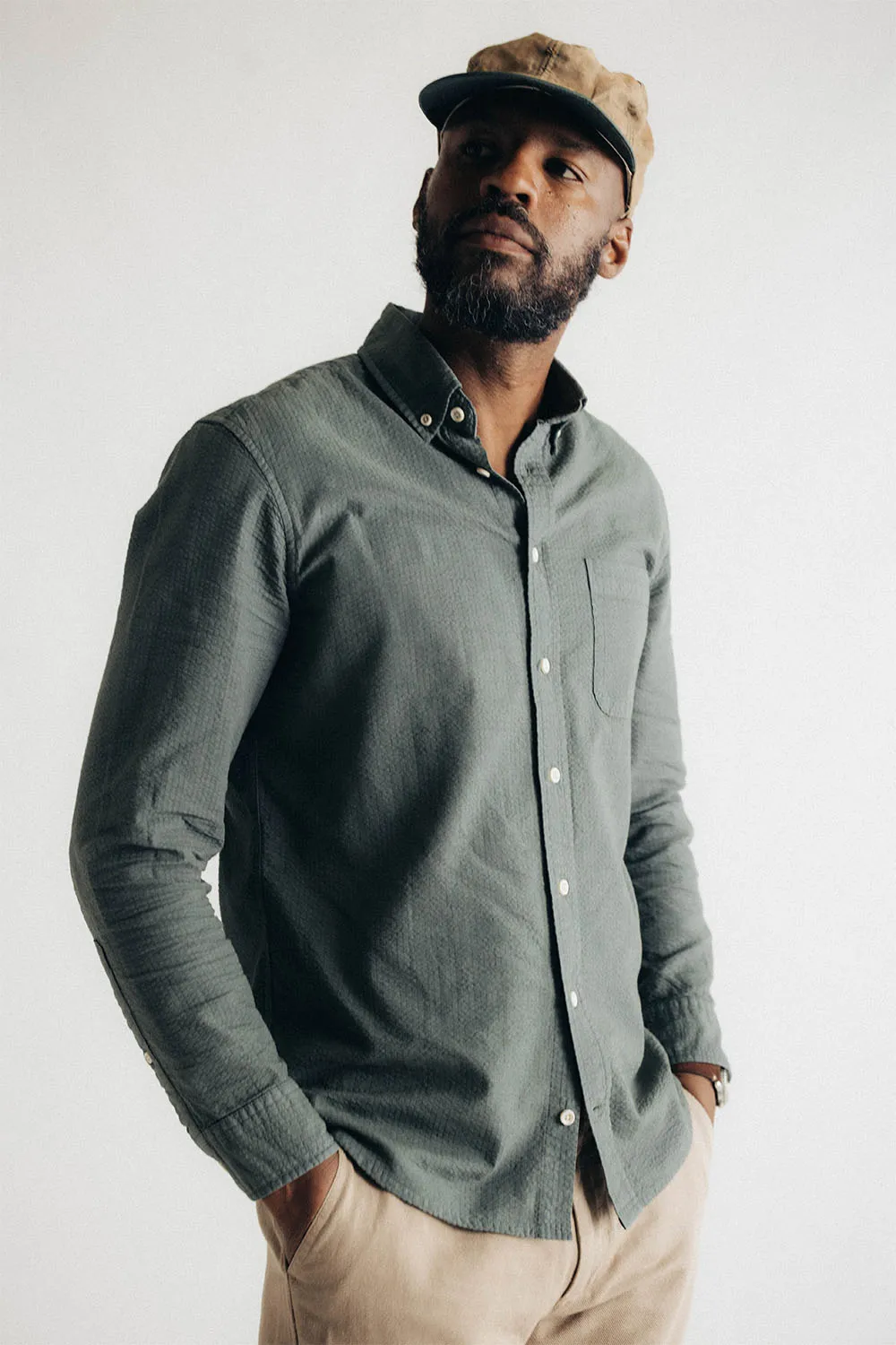 THE JACK Deep Sea Seersucker sold by REVOLVR Menswear product image thumbnail 2