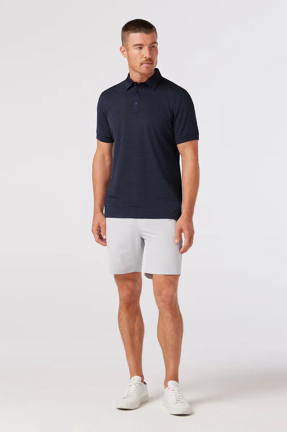 VERSA POLO Navy Lavender Stripe sold by REVOLVR Menswear product image thumbnail 3