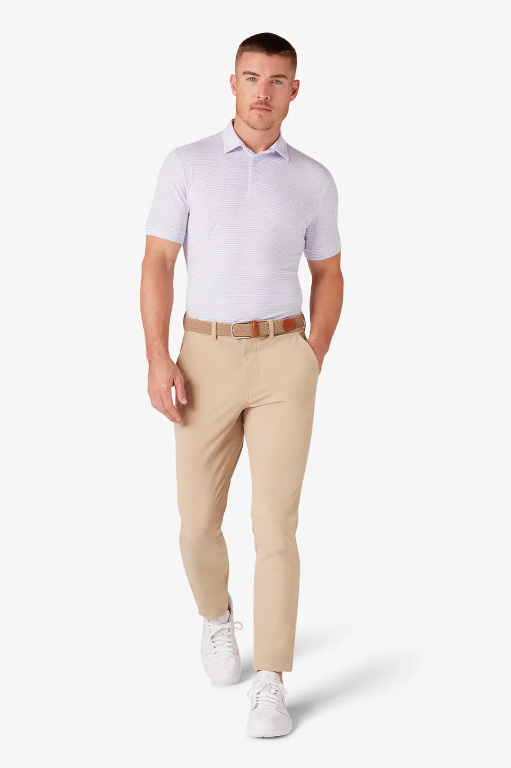 VERSA POLO Lilac Stripe sold by REVOLVR Menswear product image thumbnail 2