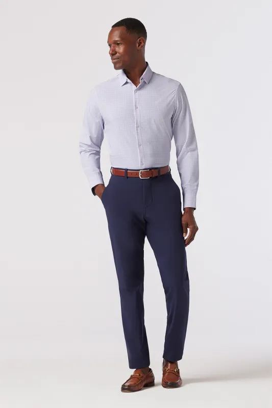 LEEWARD LS Lavender Michael Plaid sold by REVOLVR Menswear