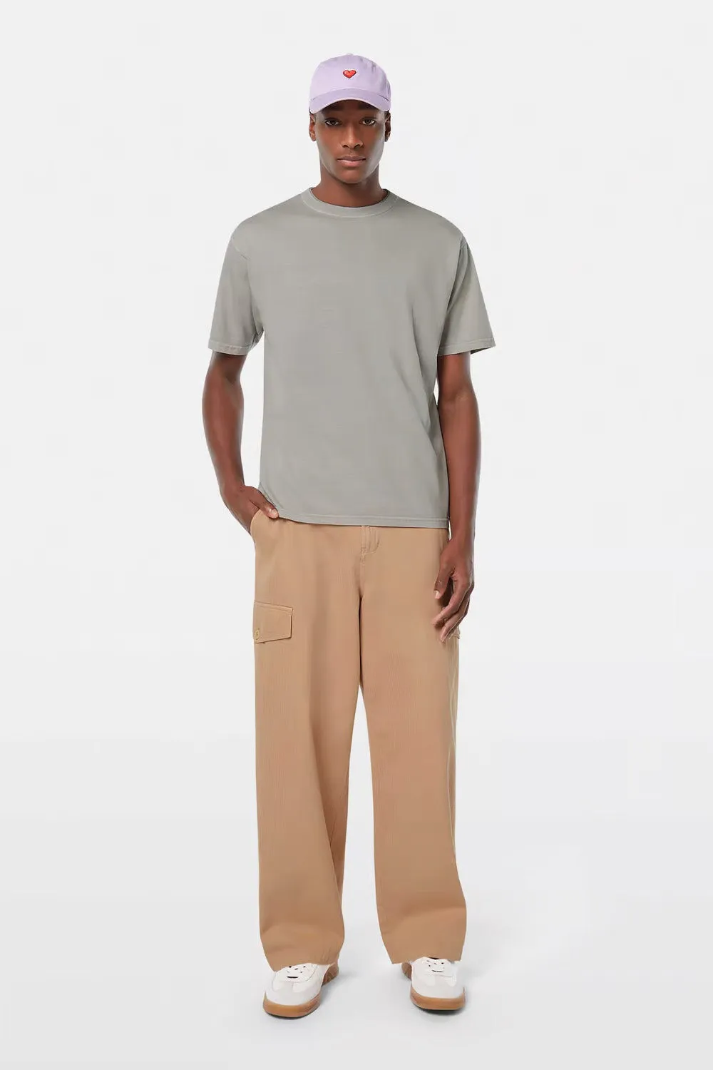 3 CROSSES GARMENT-DYED SS TEE Highway Grey sold by REVOLVR Menswear product image thumbnail 3