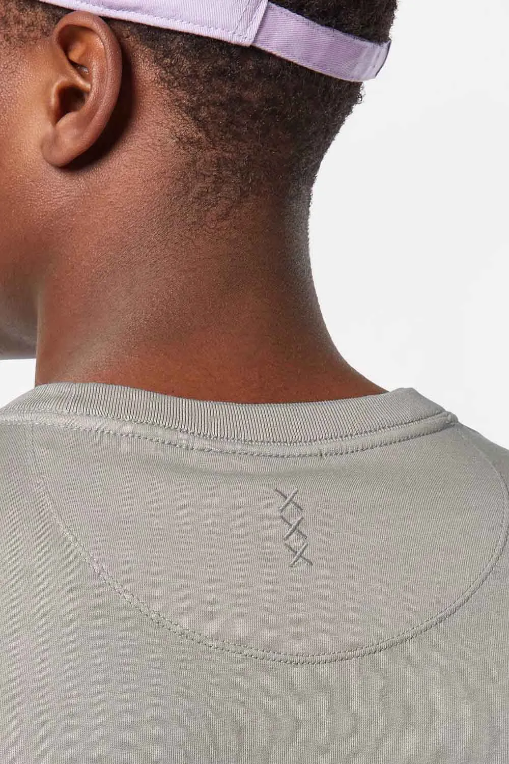 3 CROSSES GARMENT-DYED SS TEE Highway Grey sold by REVOLVR Menswear product image thumbnail 5