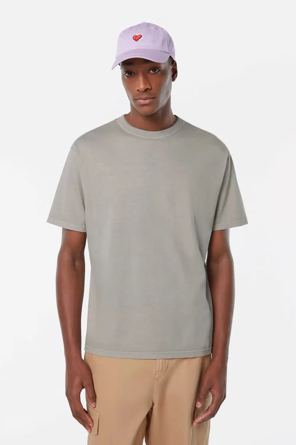 3 CROSSES GARMENT-DYED SS TEE Highway Grey sold by REVOLVR Menswear product image thumbnail 2