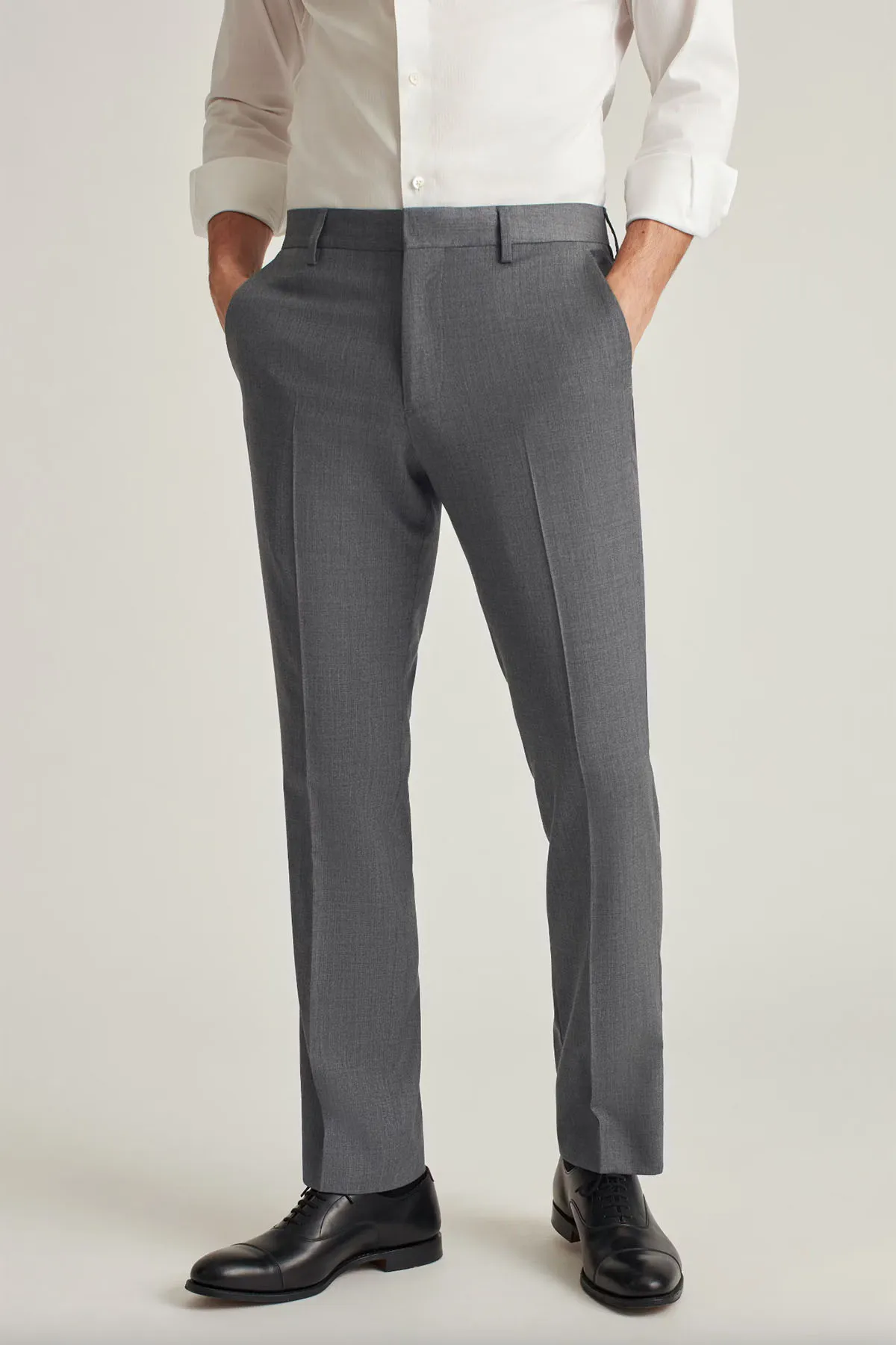 JETSETTER UNHEMMED PANT Slim Grey sold by REVOLVR Menswear product image thumbnail 2