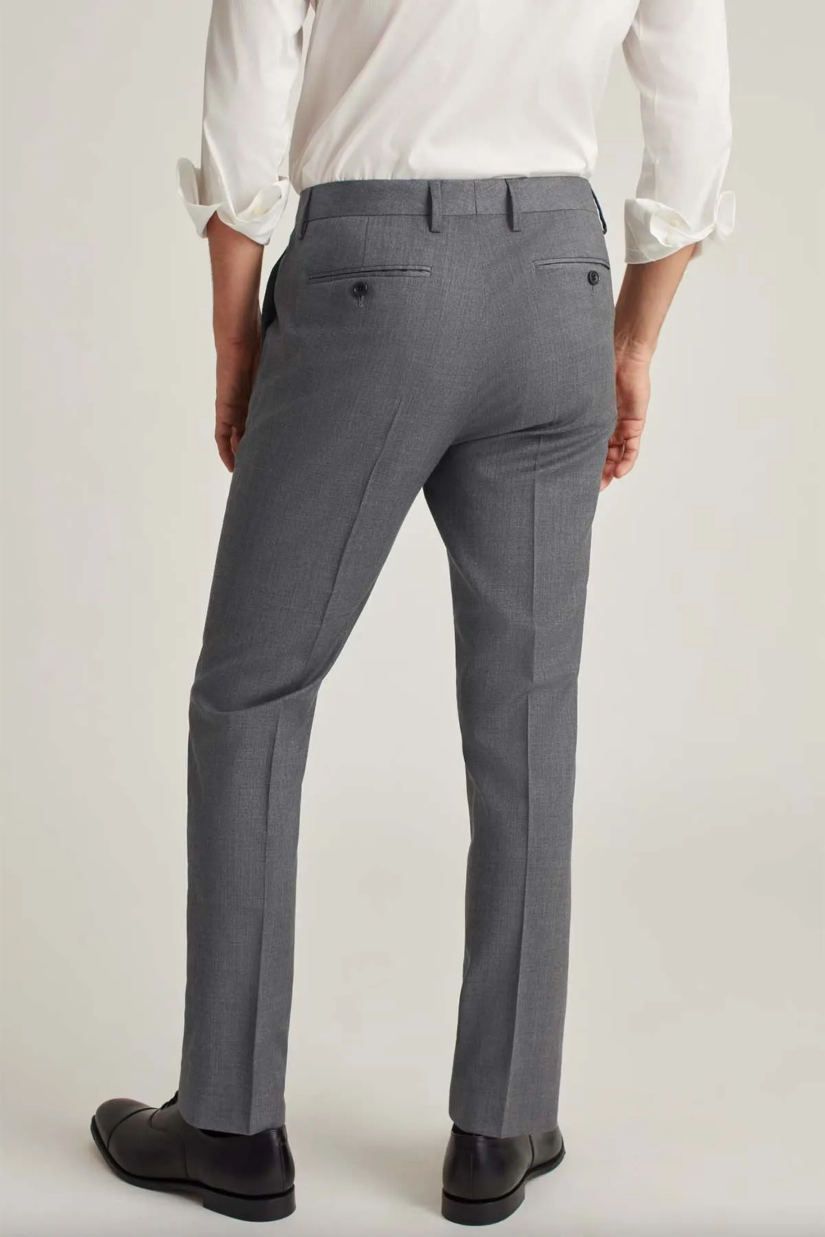 JETSETTER UNHEMMED PANT Slim Grey sold by REVOLVR Menswear product image thumbnail 3