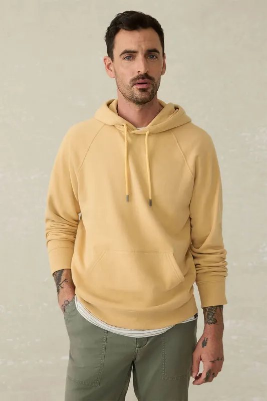 HIGH STANDARD FLEECE HOODIE Sun Yellow sold by REVOLVR Menswear