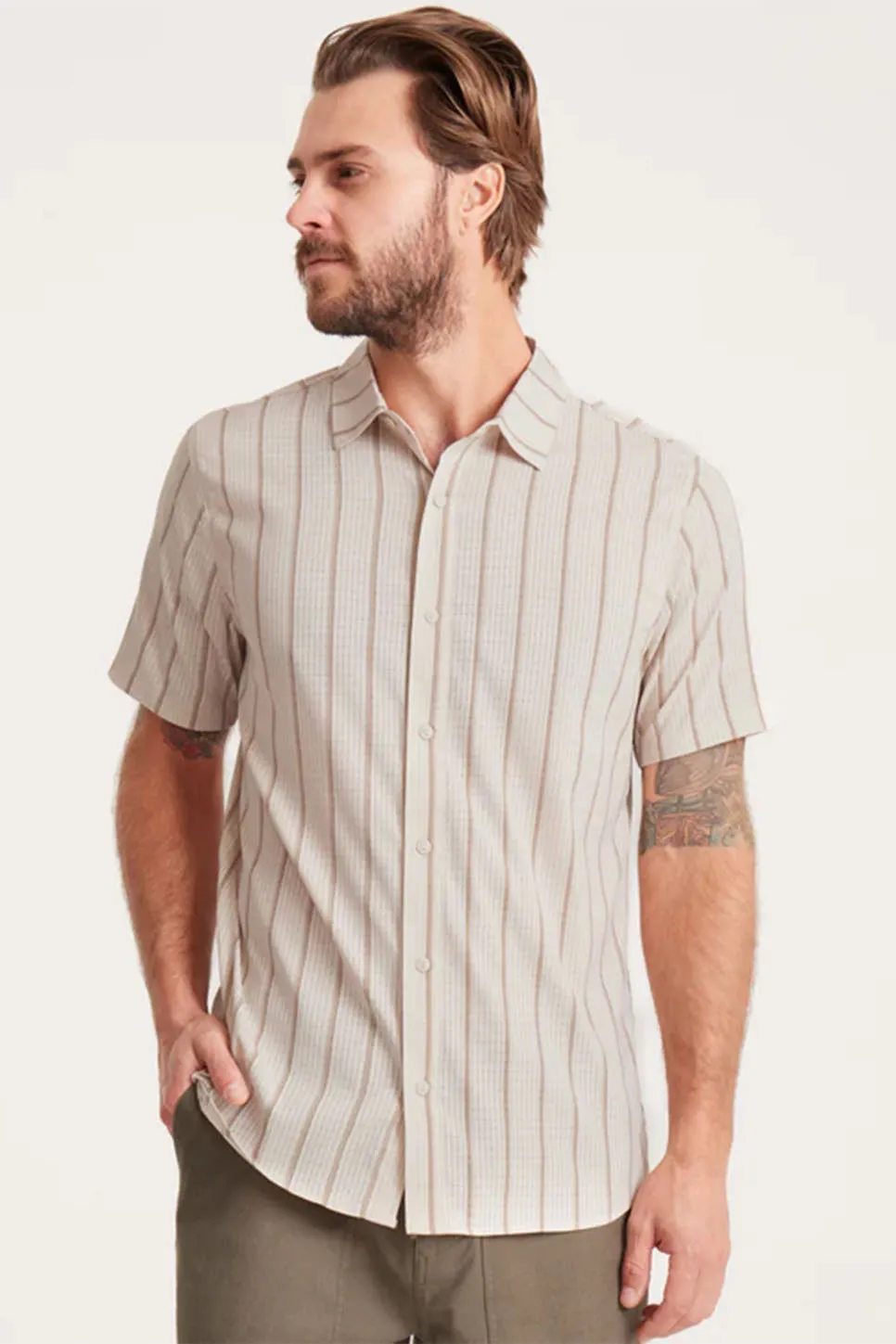 BLESS UP SS Stripe Bone sold by REVOLVR Menswear product image thumbnail 3