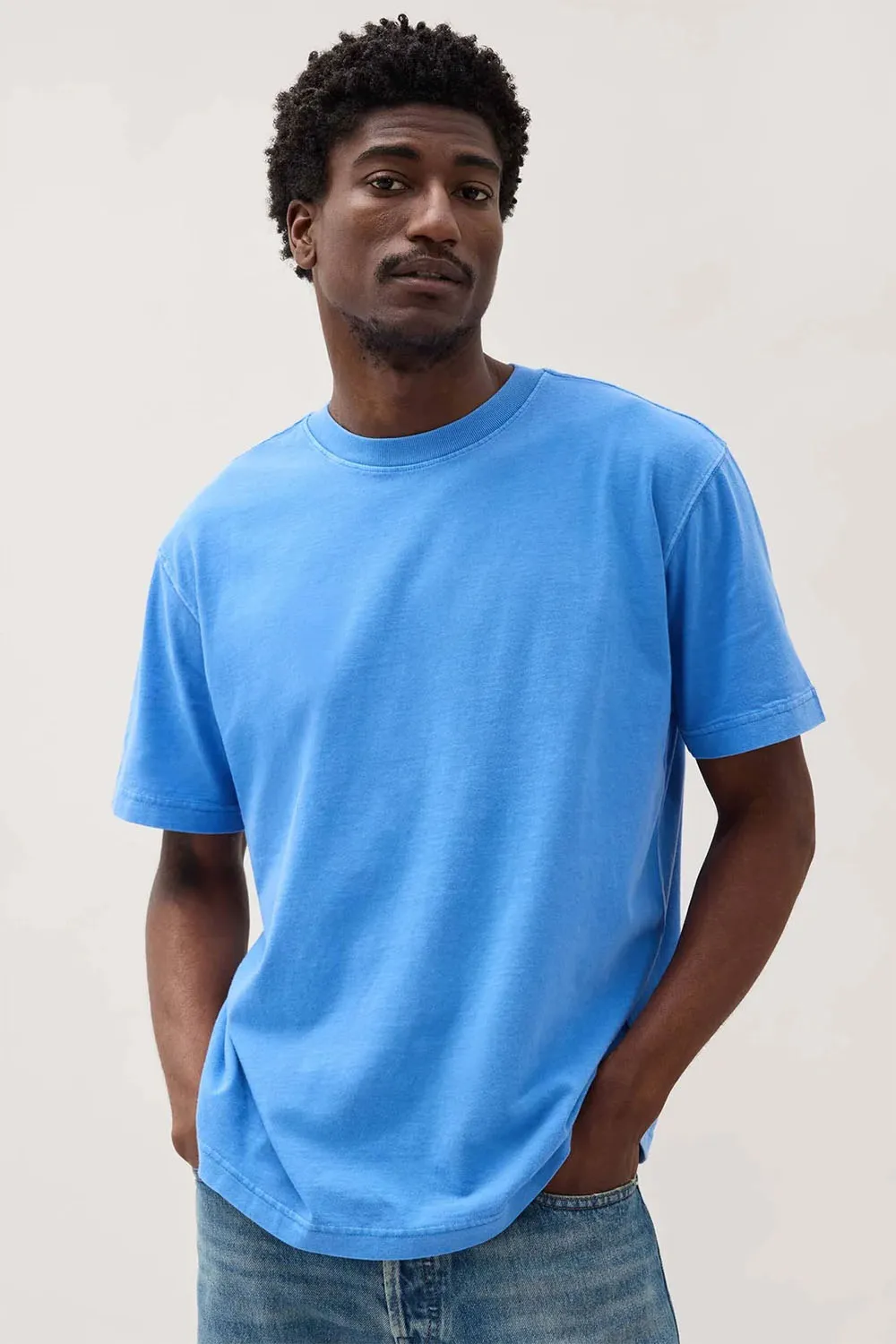 RELAXED SS TEE Pop Blue sold by REVOLVR Menswear
