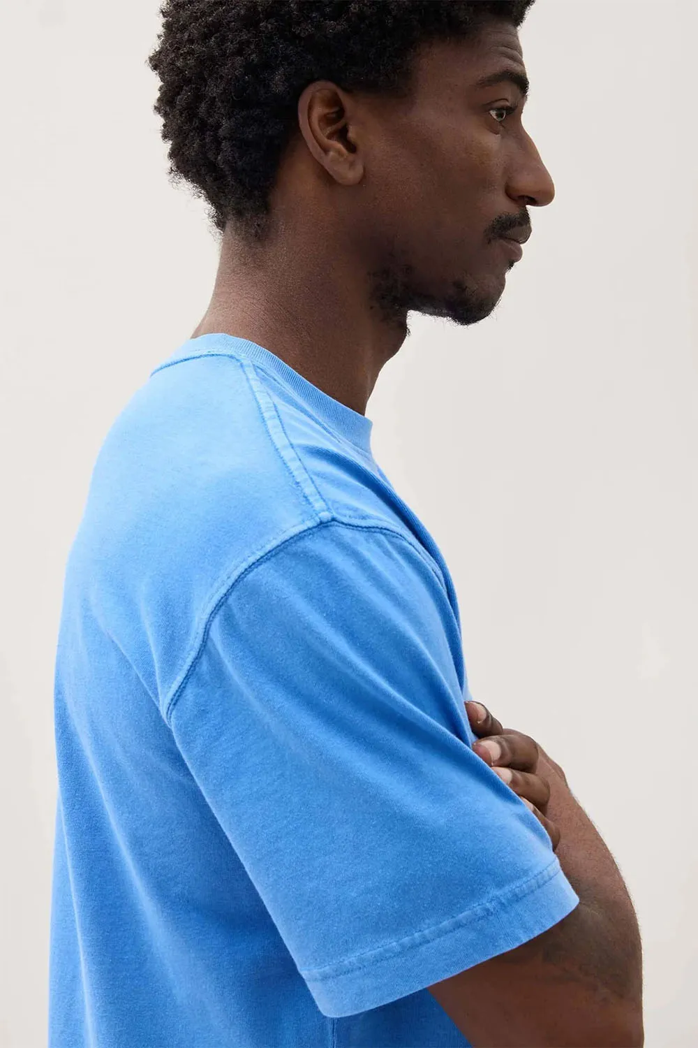 RELAXED SS TEE Pop Blue sold by REVOLVR Menswear product image thumbnail 3