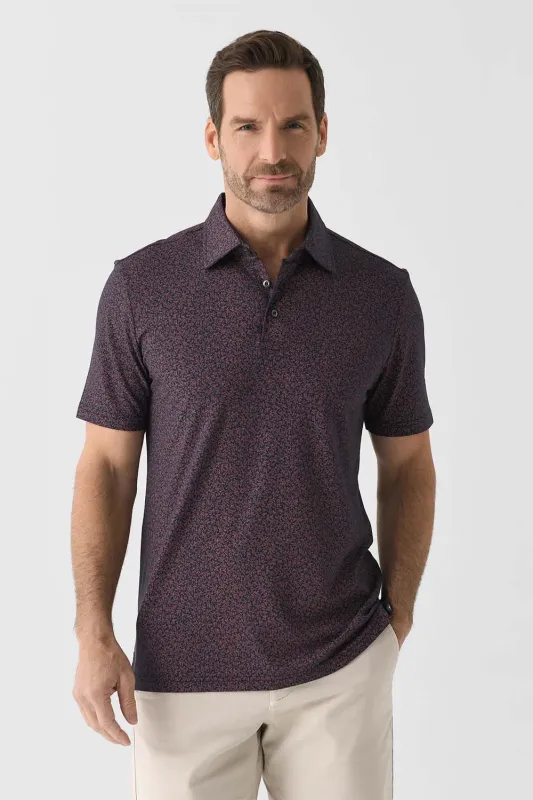 SS MOVEMENT PIQUE POLO Gamboa Summer Vines sold by REVOLVR Menswear