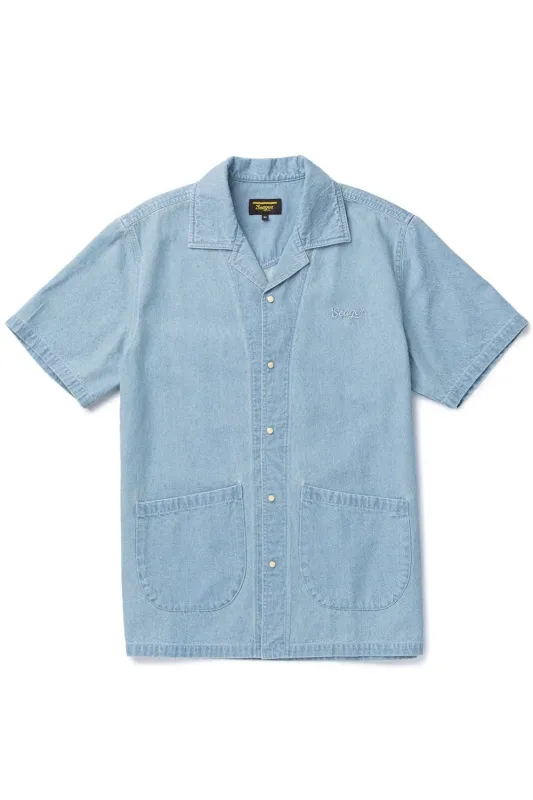 SOUTH PAW WHIPPERSNAPPER Light Wash Indigo sold by REVOLVR Menswear