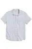 STRETCH SELVAGE SHIRT Blue Mini Stripe sold by REVOLVR Menswear