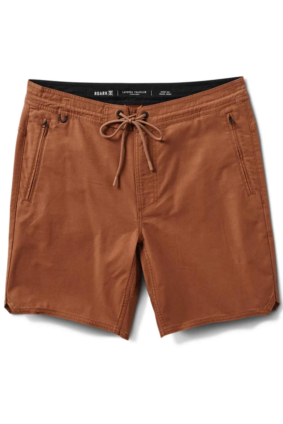 LAYOVER TRAVELER 18" SHORT Ochre Red sold by REVOLVR Menswear