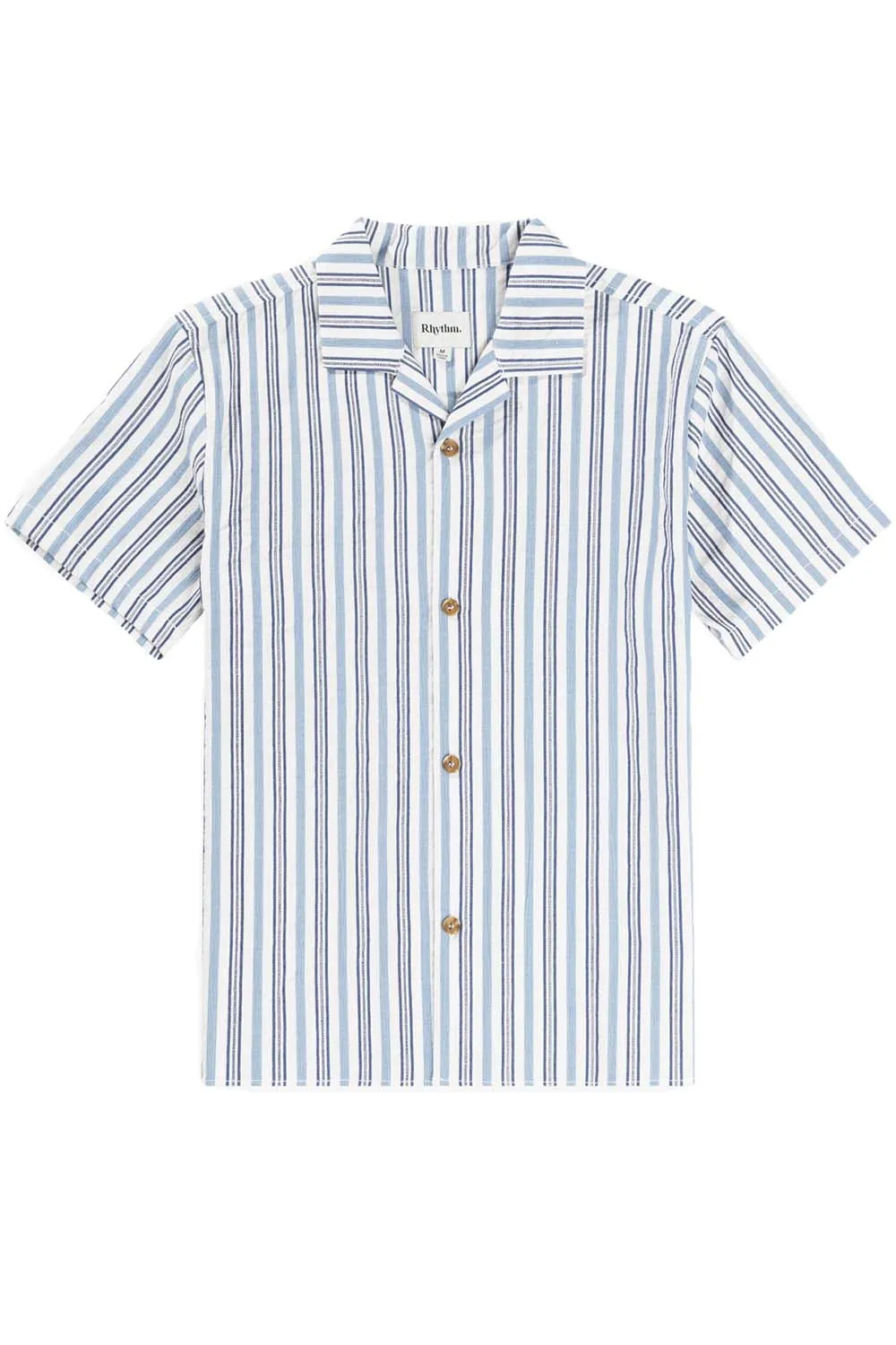 VACATION STRIPE SS SHIRT Blue sold by REVOLVR Menswear