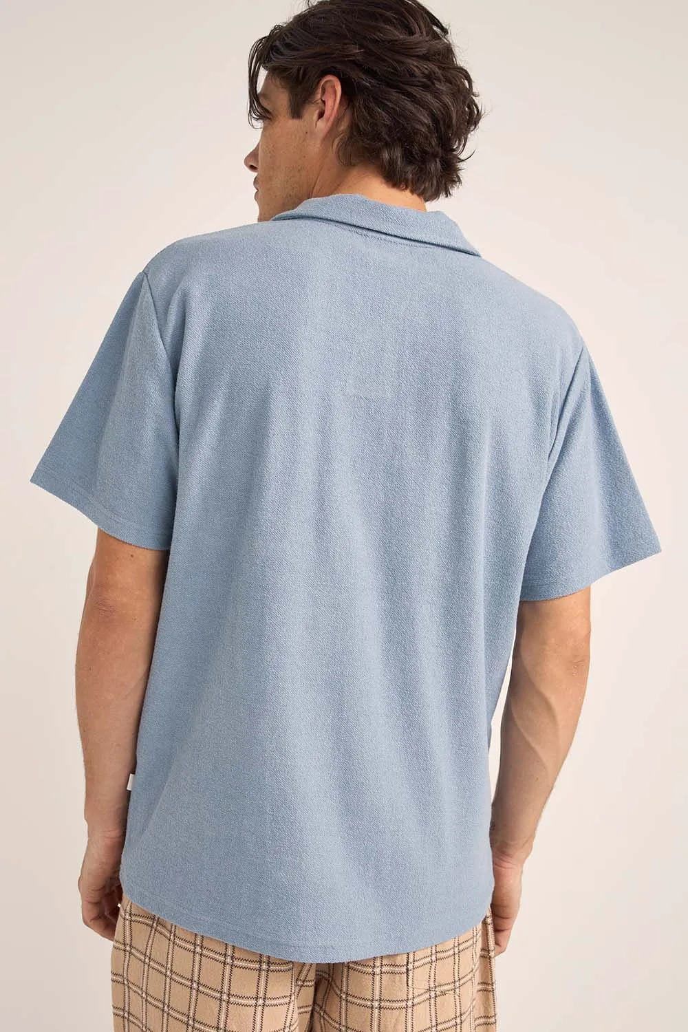 VINTAGE TERRY SS POLO Slate sold by REVOLVR Menswear product image thumbnail 3