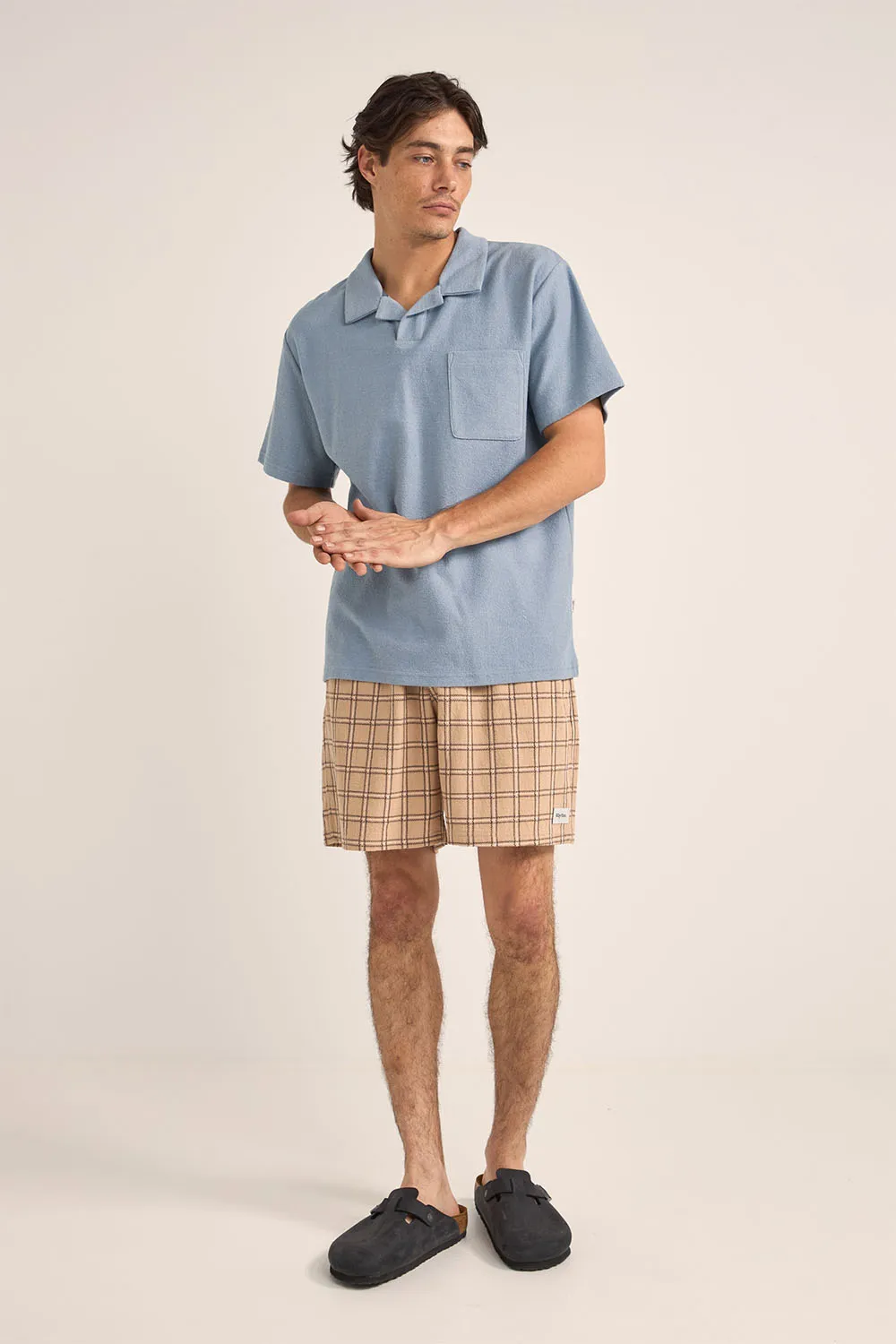 VINTAGE TERRY SS POLO Slate sold by REVOLVR Menswear product image thumbnail 5