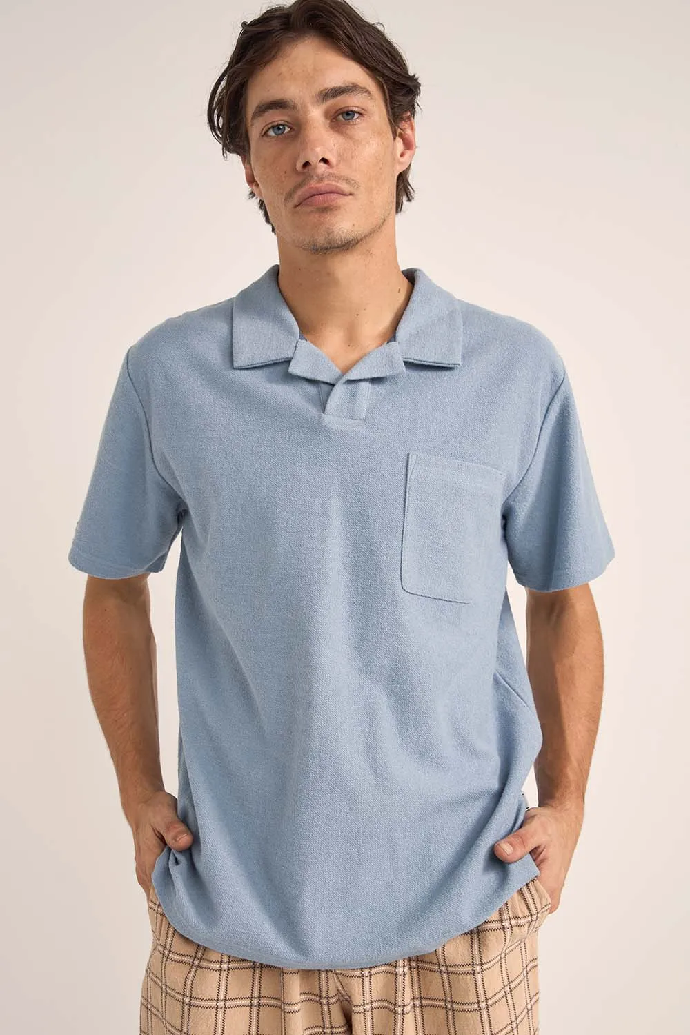 VINTAGE TERRY SS POLO Slate sold by REVOLVR Menswear product image thumbnail 2