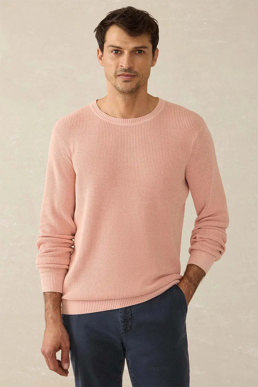 SUNWASHED CREWNECK Coral Dawn sold by REVOLVR Menswear product image thumbnail 2