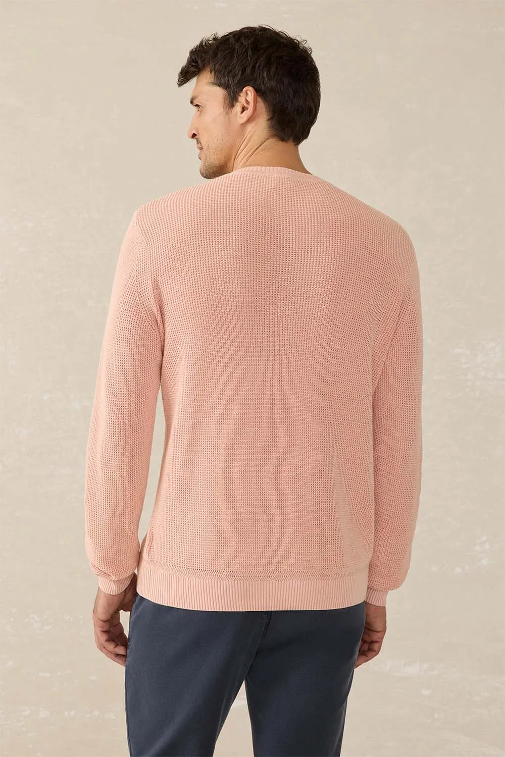 SUNWASHED CREWNECK Coral Dawn sold by REVOLVR Menswear product image thumbnail 3