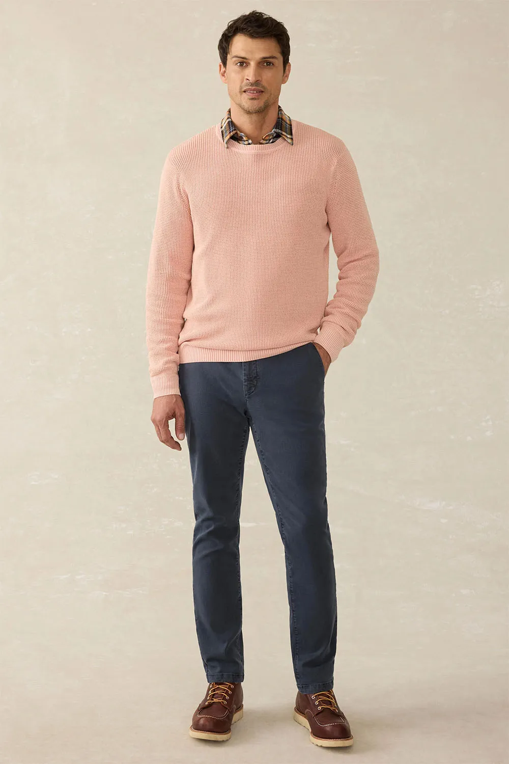 SUNWASHED CREWNECK Coral Dawn sold by REVOLVR Menswear product image thumbnail 4
