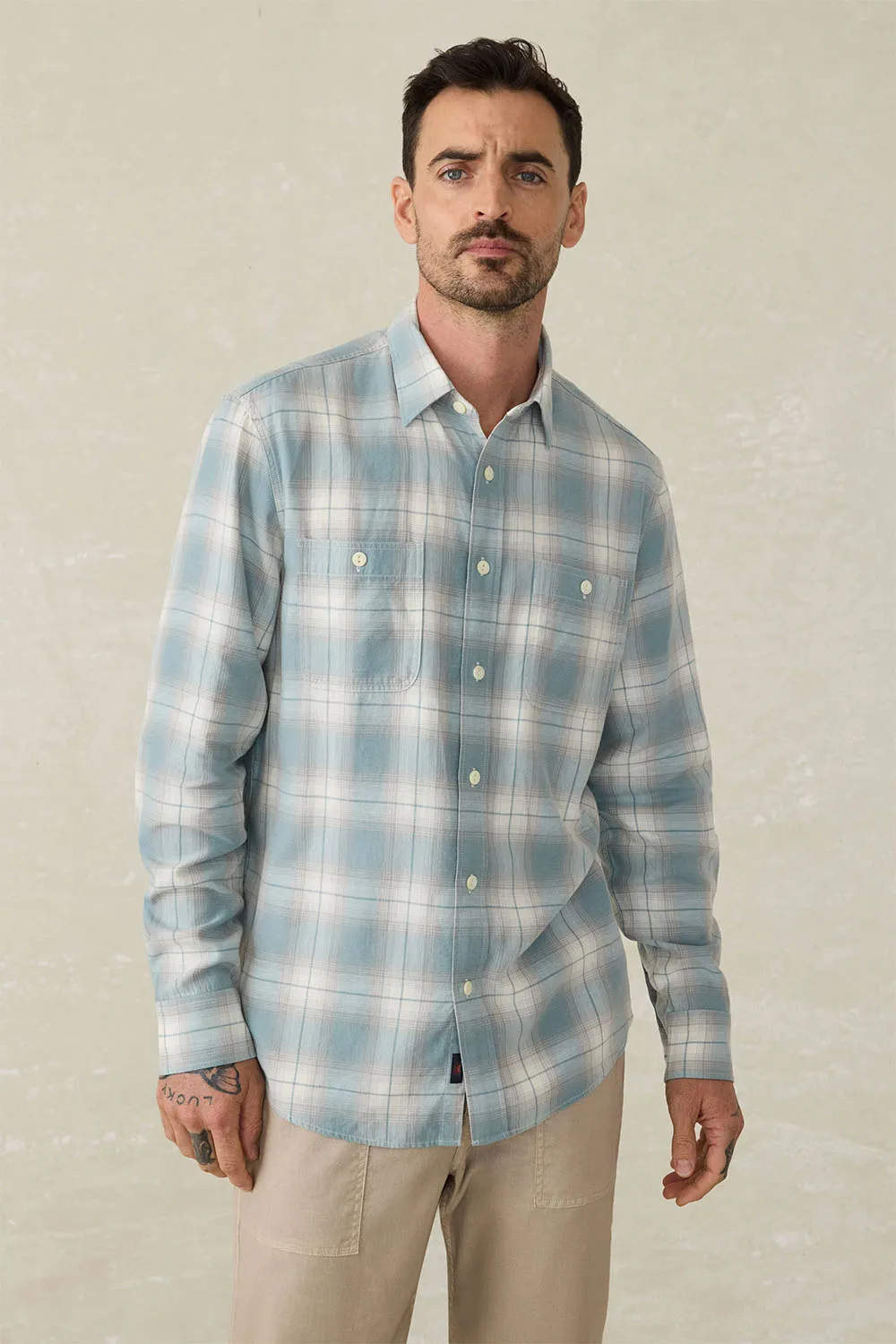 TRIED AND TRUE WORKSHIRT Emerald Coast Plaid sold by REVOLVR Menswear product image thumbnail 2