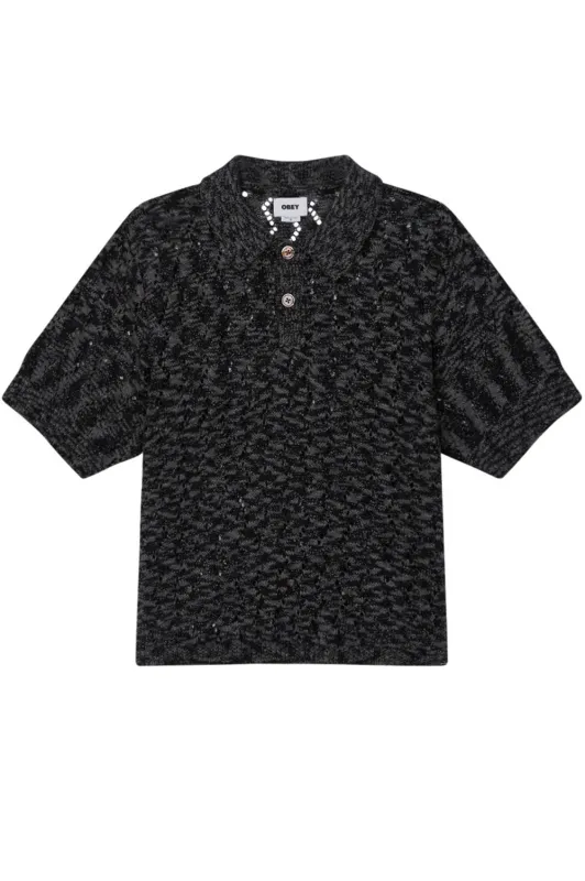 ANDRE POLO SWEATER Black sold by REVOLVR Menswear