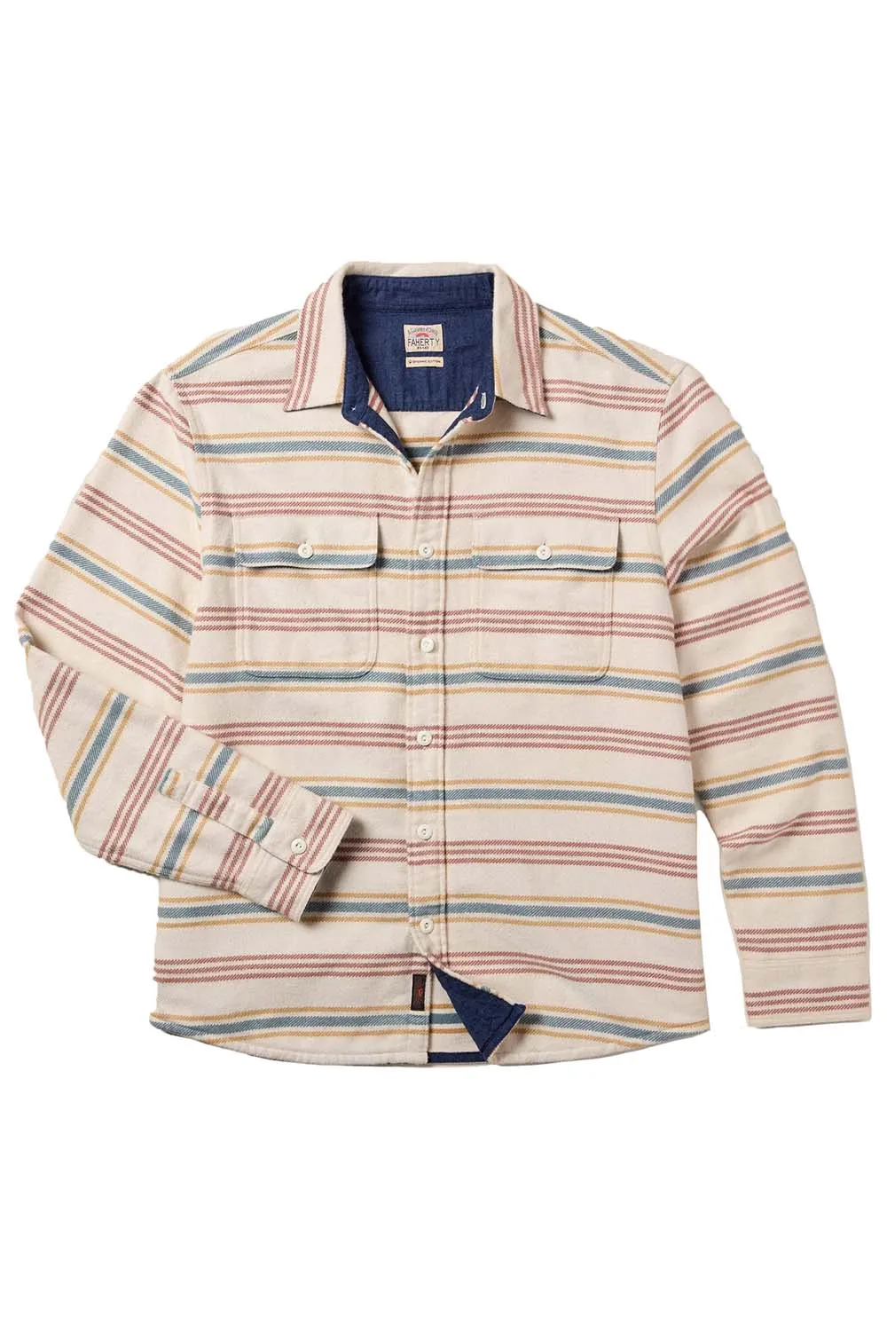 WAVEBREAKER SHIRT Dune Sky Stripe sold by REVOLVR Menswear