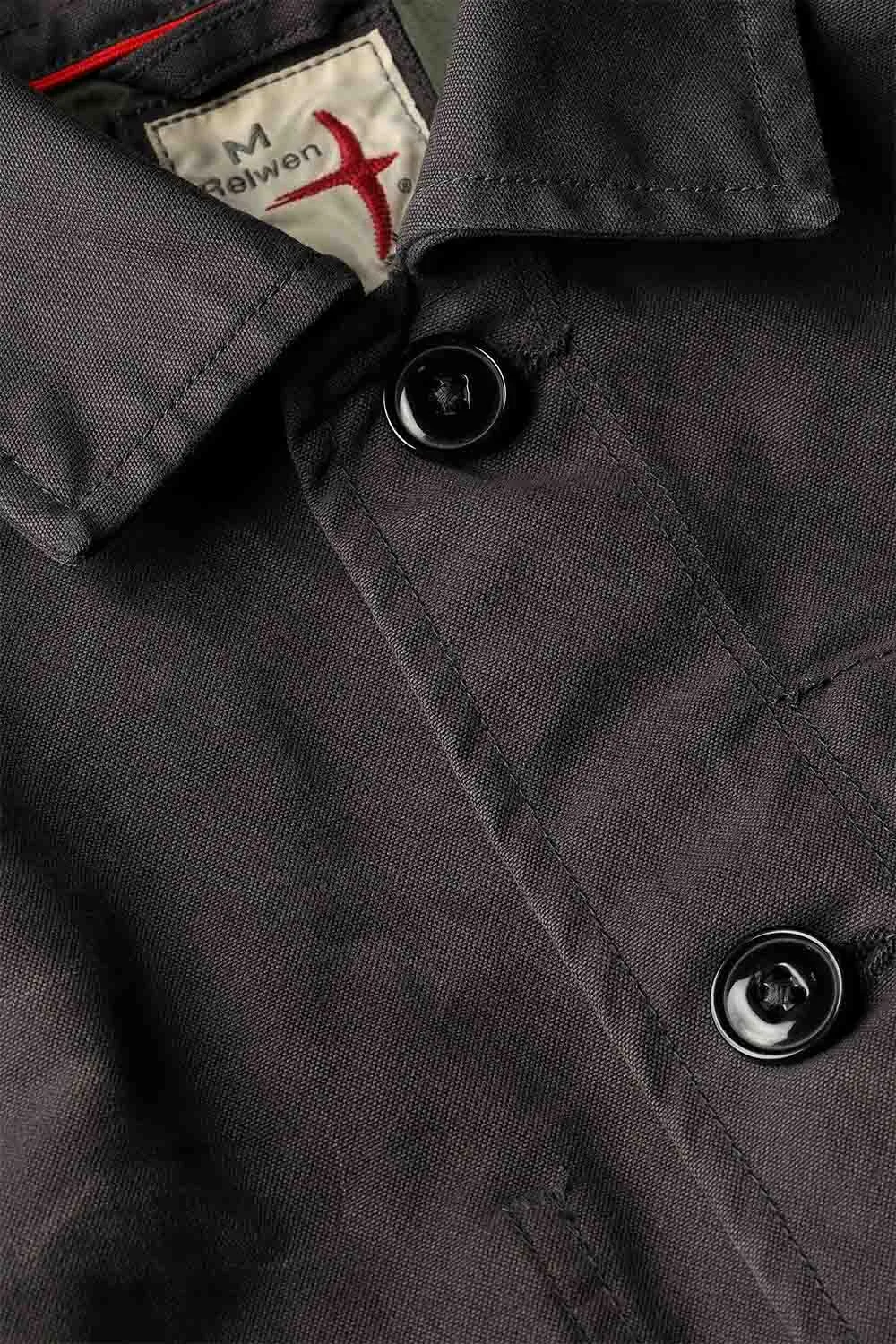 CANVAS CHORE COAT Charcoal sold by REVOLVR Menswear product image thumbnail 4