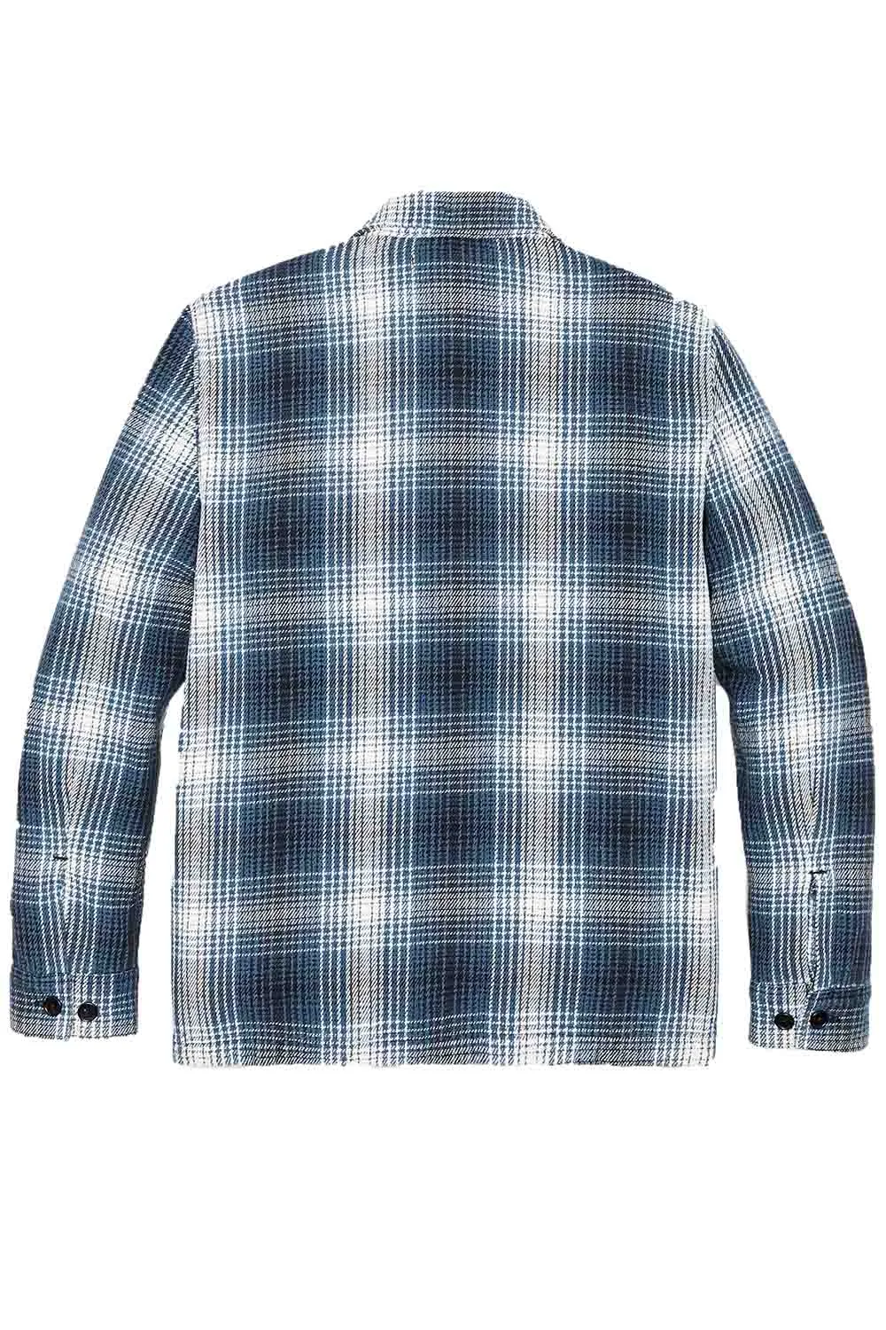 DEER ISLAND JAC-SHIRT Cobalt/Natural Shadow Plaid sold by REVOLVR Menswear product image thumbnail 3
