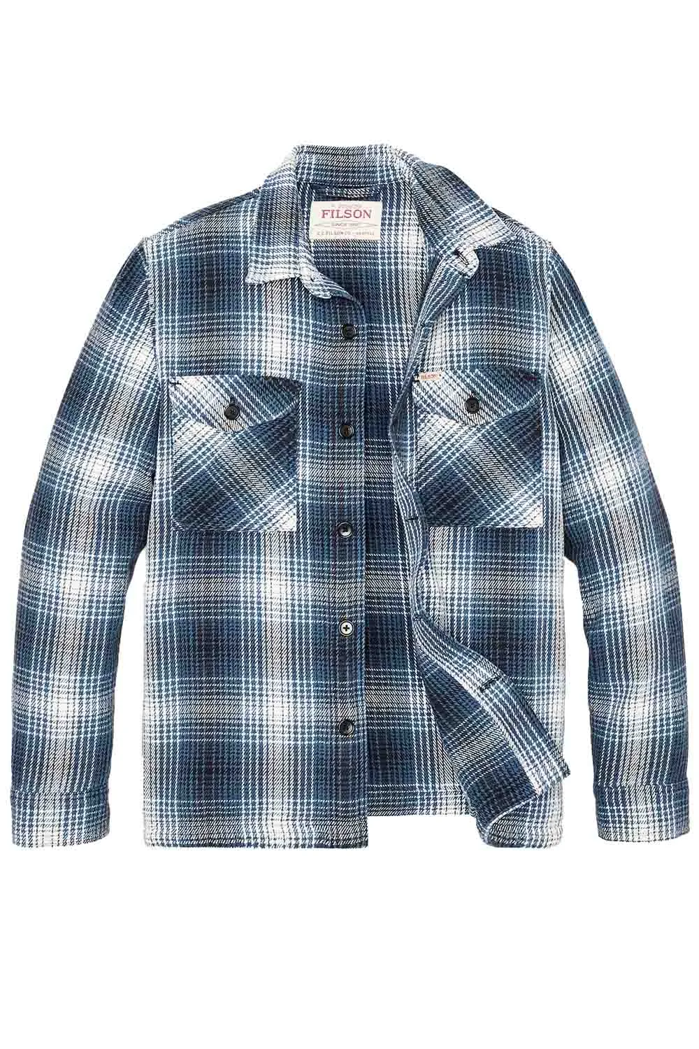 DEER ISLAND JAC-SHIRT Cobalt/Natural Shadow Plaid sold by REVOLVR Menswear product image thumbnail 2