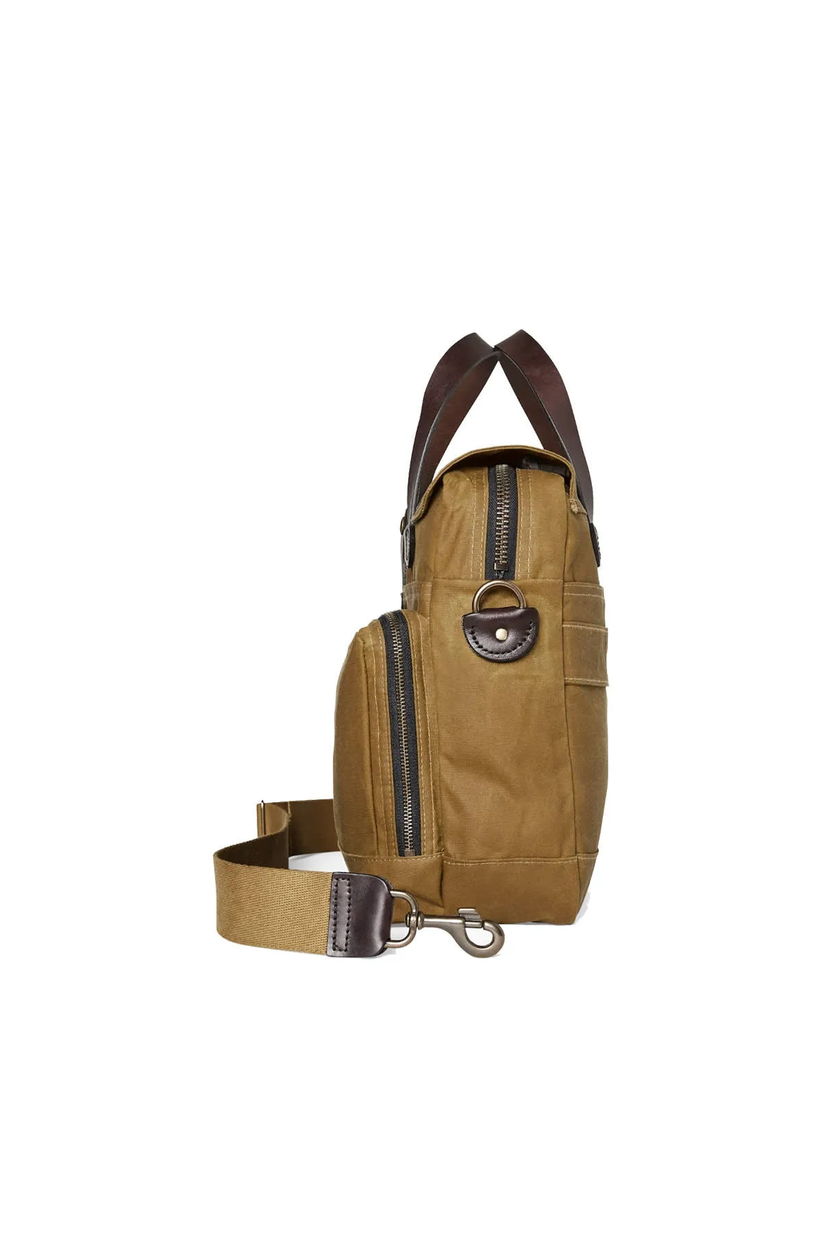 24 HOUR TIN BRIEFCASE Dark Tan sold by REVOLVR Menswear product image thumbnail 2