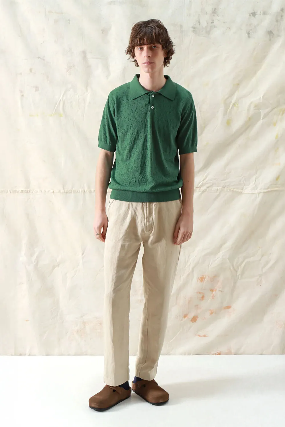 BELSER SS POLO Tropical Green sold by REVOLVR Menswear product image thumbnail 3