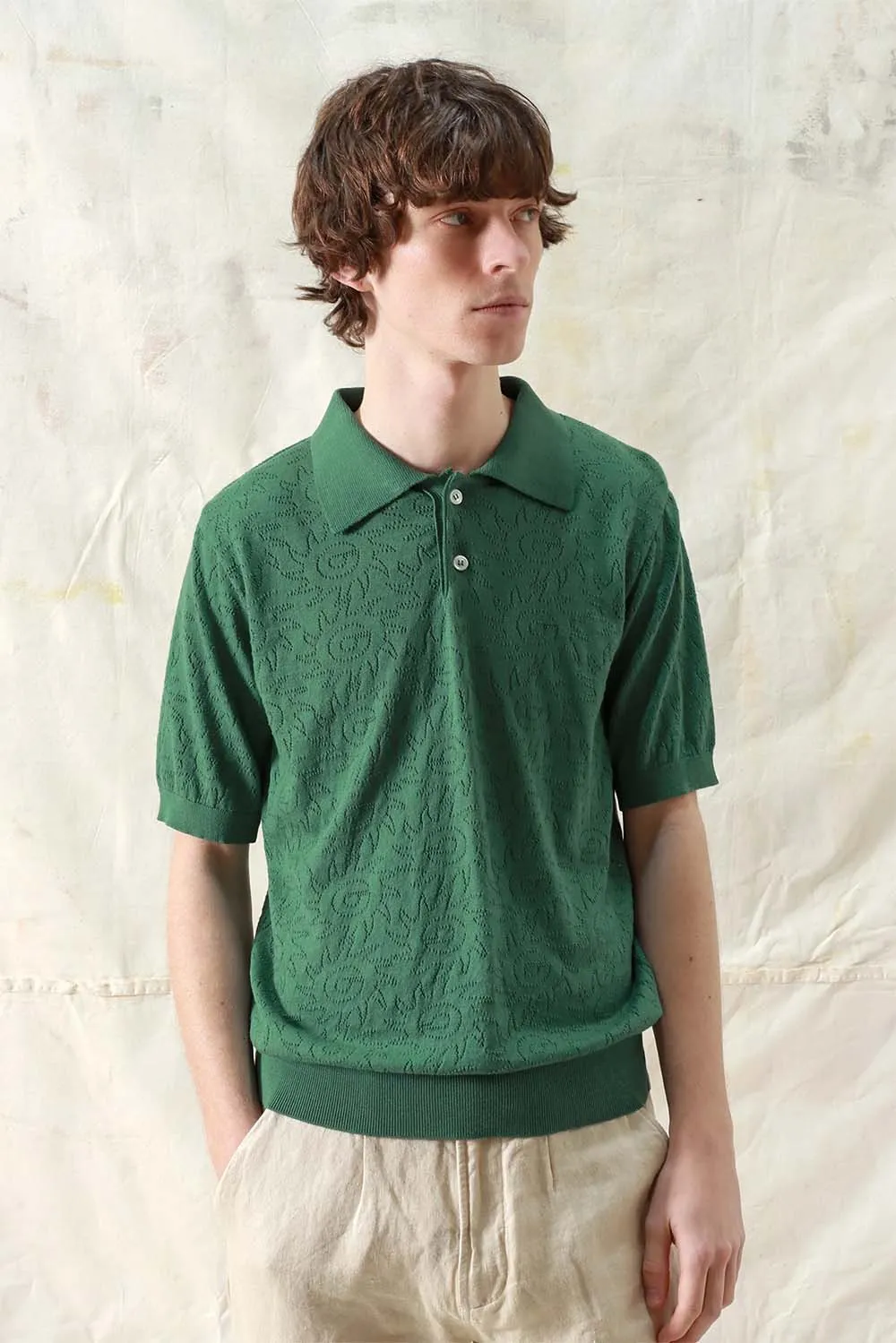 BELSER SS POLO Tropical Green sold by REVOLVR Menswear product image thumbnail 2