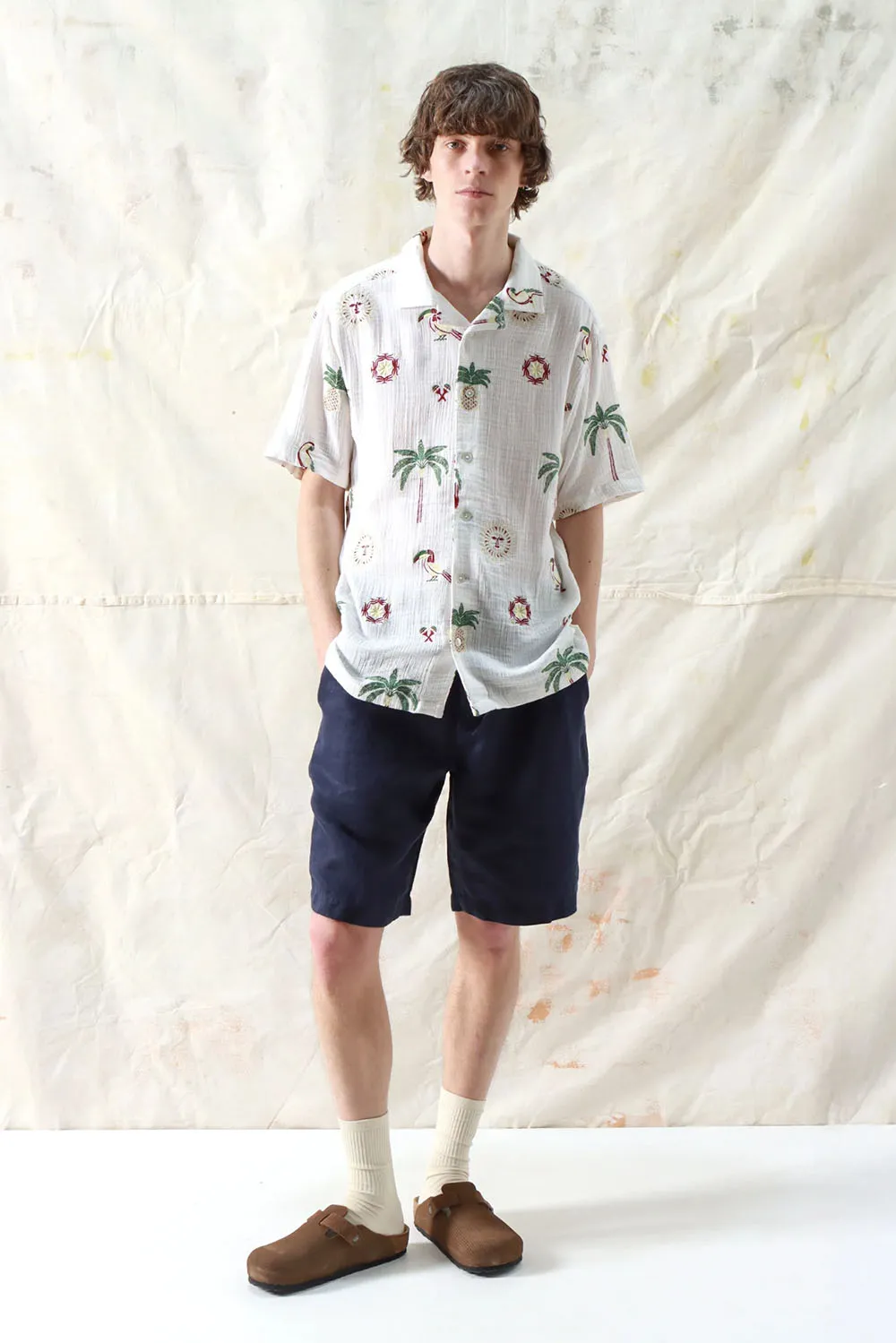 STACHIO SS Tropical Embroidery White sold by REVOLVR Menswear product image thumbnail 4