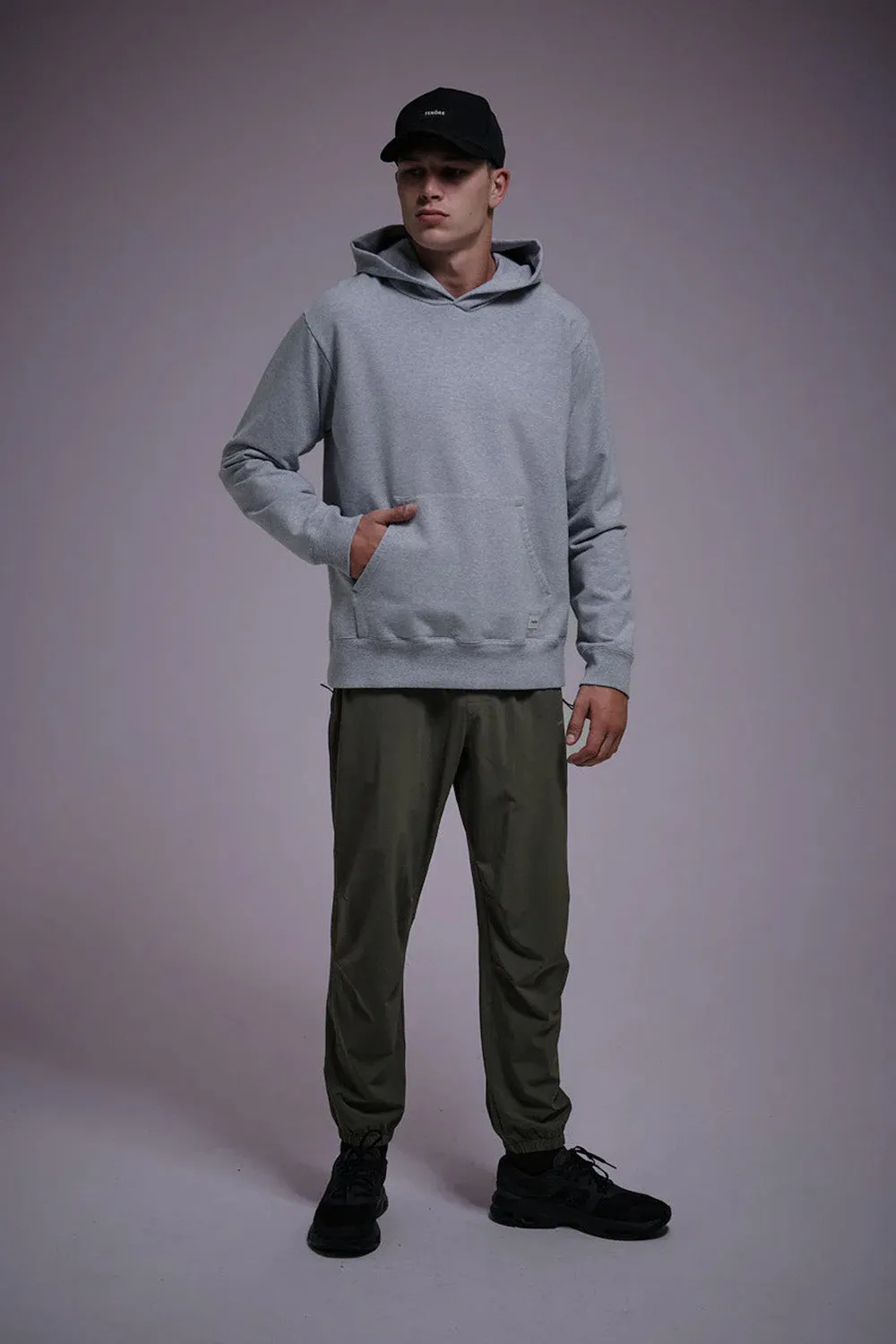 TENORE FLEECE HOODIE Heather Grey sold by REVOLVR Menswear product image thumbnail 2
