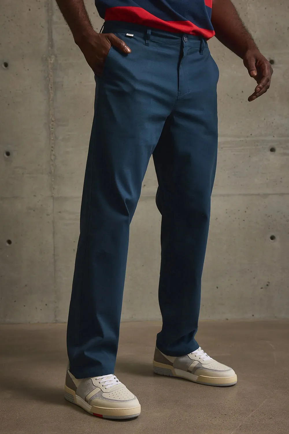 BEDFORD CHINO PANT Navy sold by REVOLVR Menswear product image thumbnail 3