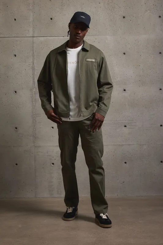 BEDFORD 5-POCKET PANT Olive sold by REVOLVR Menswear