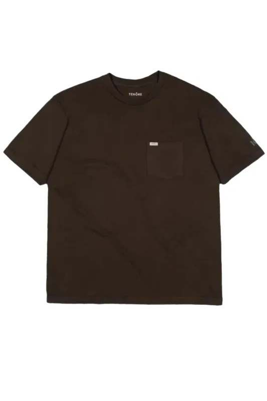 CLASSIC POCKET TEE Bark made by REVOLVR Menswear