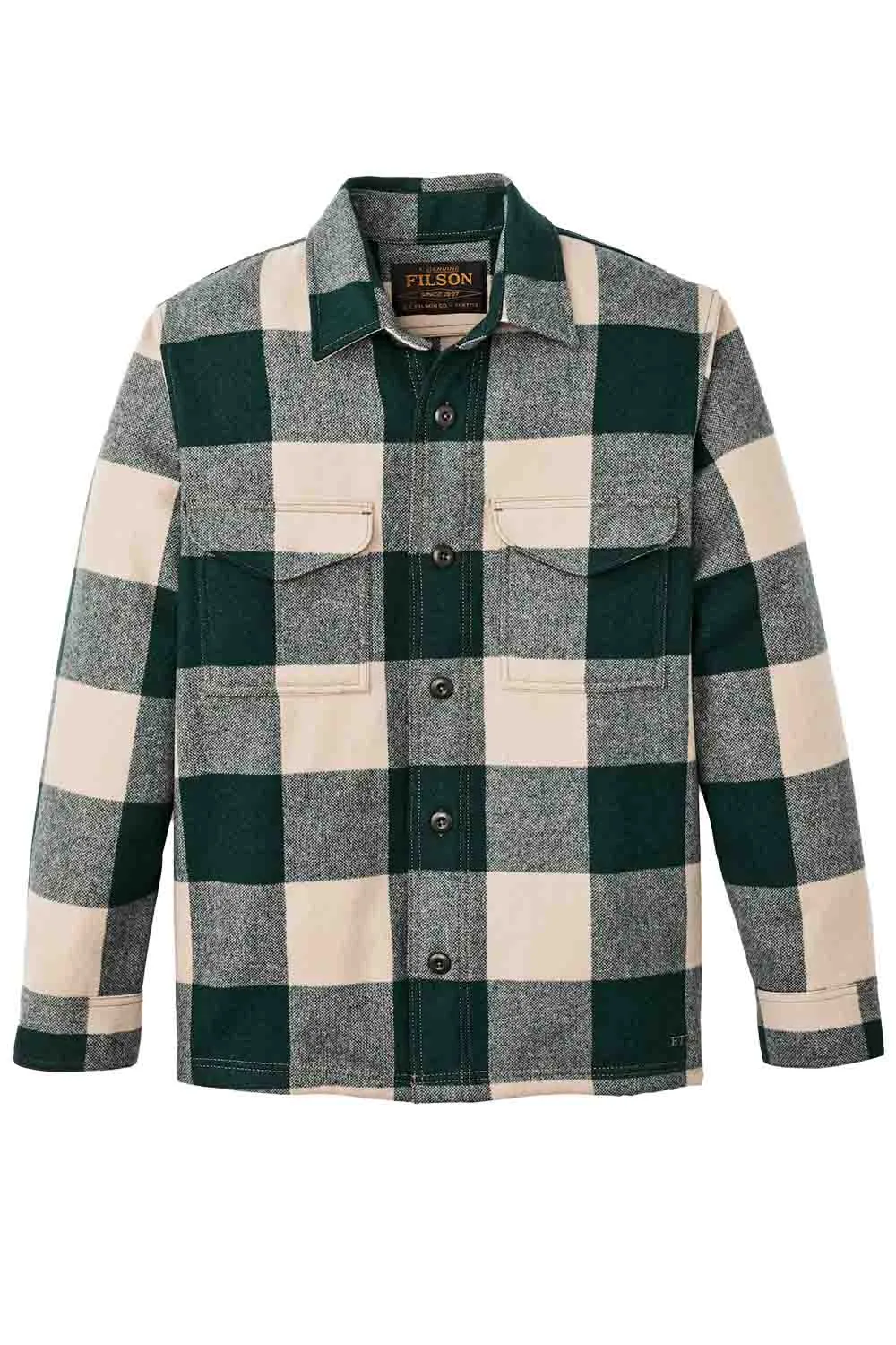 JAC-SHIRT Pine/Beige Check sold by REVOLVR Menswear