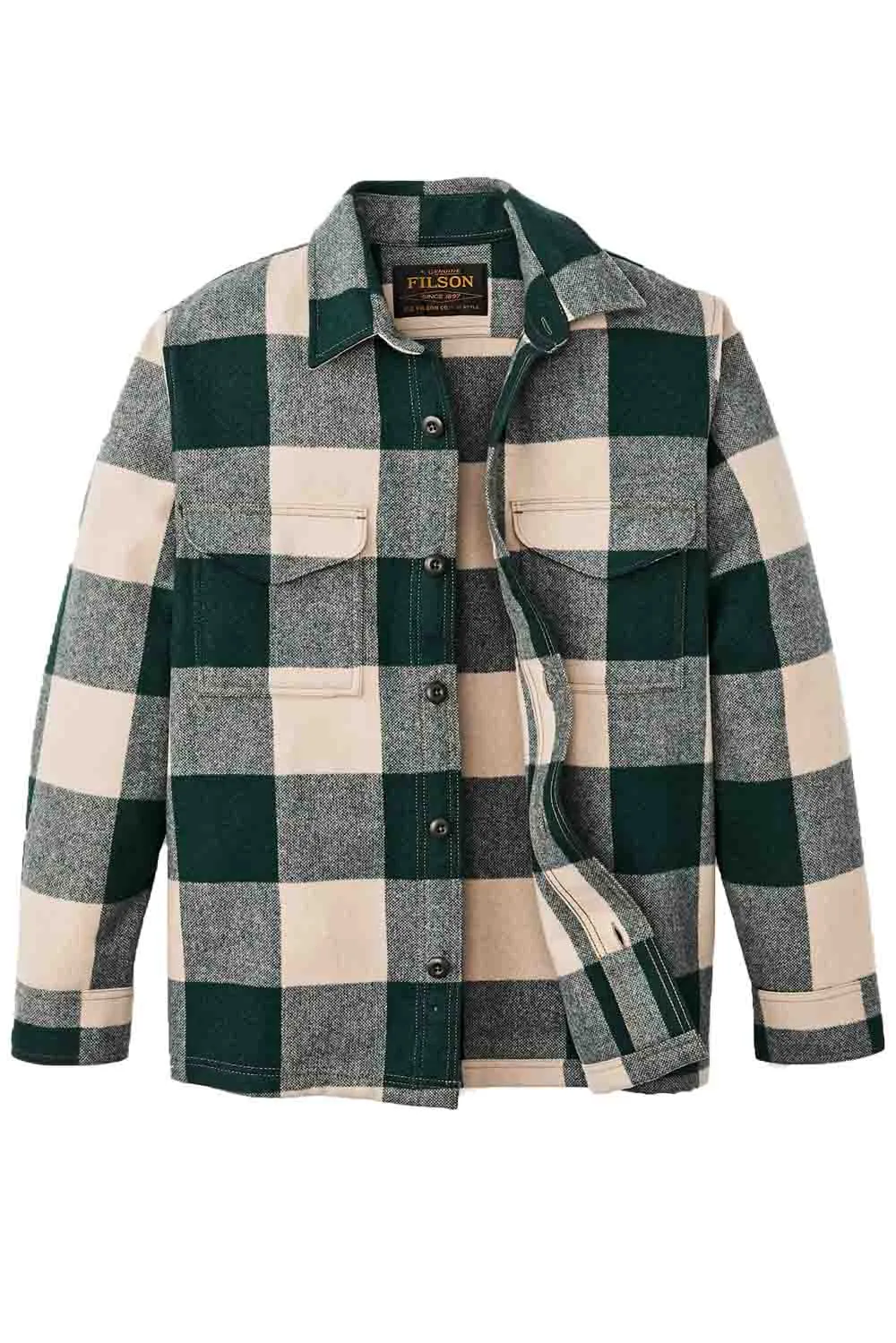 JAC-SHIRT Pine/Beige Check sold by REVOLVR Menswear product image thumbnail 2